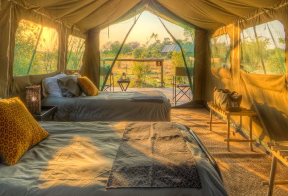 Zelt des Khwai River View Camps 